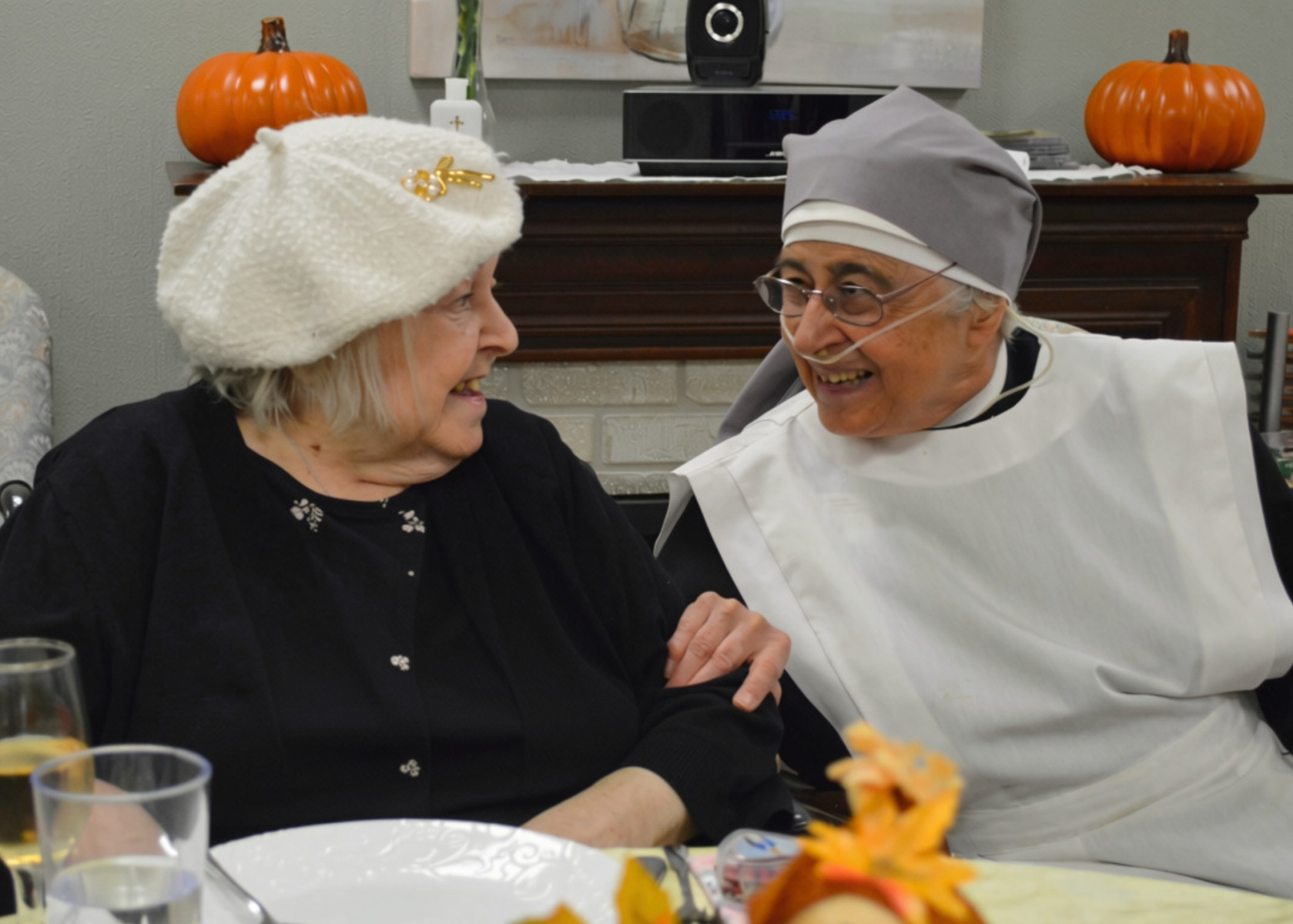 25th and 50th Jubilee Photos 2026 - Jubilee Small Dining Room Mary P and Sr. Gonzag