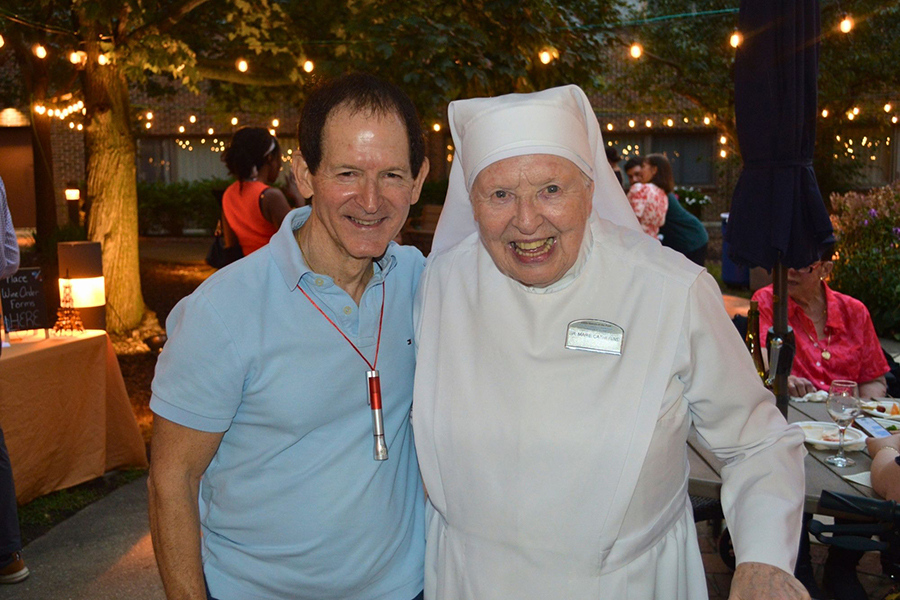 CSM Wine Tasting 2026 Photos - Sr Marie Catherine and Richard Tufo